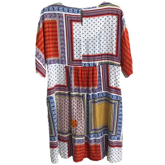 The Vermont Country Store Patchwork Dress Womens S Babydoll Grannycore Hippie - Picture 4 of 10